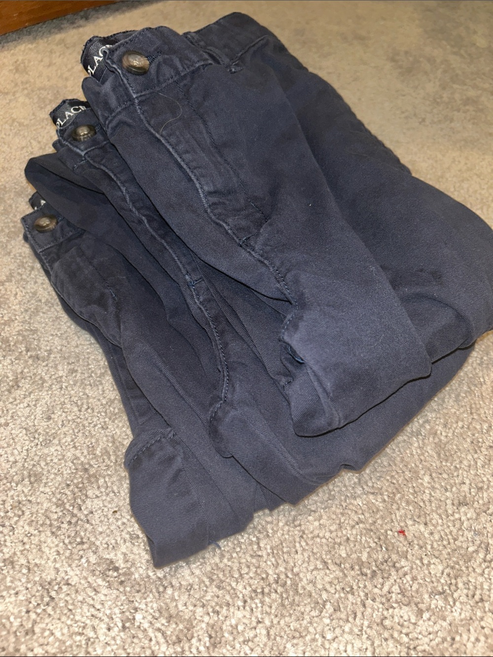 3 Pairs of The Children's Place Kids Navy pants.